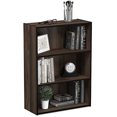 Furinno 3stupňový otevřený regál, ořech Columbia Furinno 3stupňový otevřený regál, ořech Columbia