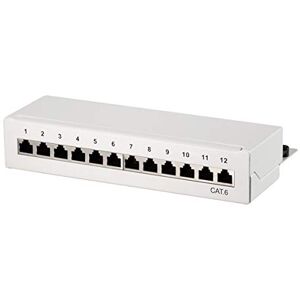 LogiLink Professional Cat.6 (250 MHz) Patchpanel rozvaděč, stůl/zeď/desktop, STP (stíněný) 12 portů (RJ45) LogiLink Professional Cat.6 (250 MHz) Patchpanel rozvaděč, stůl/zeď/desktop, STP (stíněný) 12 portů (RJ45)