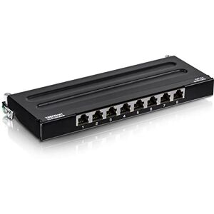 TRENDnet , TC-P08C6AS, Patchpanel 8-Port Cat6a geschirmt Wandmontage, schwarz TRENDnet , TC-P08C6AS, Patchpanel 8-Port Cat6a geschirmt Wandmontage, schwarz