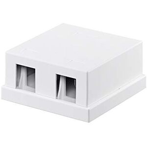 Goobay 79366 Keystone prázdné pouzdro 2 porty / prázdný patch panel pro Keystone moduly / 2násobné patch pole / rozmontovací krabice se systémem Snap-in / bílá Goobay 79366 Keystone prázdné pouzdro 2 porty / prázdný patch panel pro Keystone moduly / 2násobné patch pole / rozmontovací krabice se systémem Snap-in / bílá