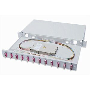 Digitus LWL spojovací box 12 spojek SC OM4 1HE 19 palců Multi-Mode Duplex s podélnou kazetou montáž do racku Digitus LWL spojovací box 12 spojek SC OM4 1HE 19 palců Multi-Mode Duplex s podélnou kazetou montáž do racku