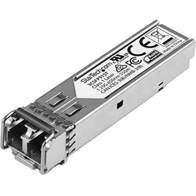 StarTech . com HP 3CSFP91 kompatibilní SFP Gigabit Fiber 1000Base-SX SFP Transceiver Module MM LC 550m 850nm Glasfaser, DDM, 1GbE, Hot-Swap, MSA-konform, Transceiver, Modul StarTech . com HP 3CSFP91 kompatibilní SFP Gigabit Fiber 1000Base-SX SFP Transceiver Module MM LC 550m 850nm Glasfaser, DDM, 1GbE, Hot-Swap, MSA-konform, Transceiver, Modul