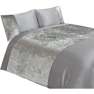 Rapport Home Luxusní sada ložního prádla z Pannesamtu pro dvoulůžko, stříbrná barva Rapport Home Luxusní sada ložního prádla z Pannesamtu pro dvoulůžko, stříbrná barva