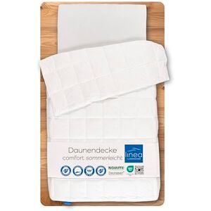 linea Komfortní prošívaná deka, 90 % prachové, 10 % běžné peří, bílá, 135 x 200 cm linea Komfortní prošívaná deka, 90 % prachové, 10 % běžné peří, bílá, 135 x 200 cm