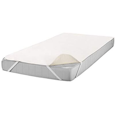 SETEX – Ochranný potah Kalmuck bílý se 4 rohovými gumami – chránič matrace 200 x 200 cm pro matrace s výškou 15-22 cm – napínací prostěradlo ze 100% bavlny Öko-Tex Standard 100 – potah na matraci SETEX – Ochranný potah Kalmuck bílý se 4 rohovými gumami – chránič matrace 200 x 200 cm pro matrace s výškou 15-22 cm – napínací prostěradlo ze 100% bavlny Öko-Tex Standard 100 – potah na matraci
