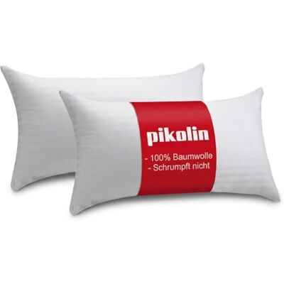 PIKOLIN Home povlak na polštář ze 100% bavlny s pratelným potahem ošetřeným proti smršťování, dokonale prodyšný, 40 x 70 cm (balení po 2) PIKOLIN Home povlak na polštář ze 100% bavlny s pratelným potahem ošetřeným proti smršťování, dokonale prodyšný, 40 x 70 cm (balení po 2)