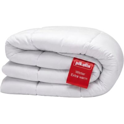 PIKOLIN Bettdecke 150 x 220 cm. Dicke Winter-Steppdecke mit 400g Faserfüllung, Extra Warm, Atmungsaktiv und Weich, Hochwertige Schlafdecke, Hypoallergen PIKOLIN Bettdecke 150 x 220 cm. Dicke Winter-Steppdecke mit 400g Faserfüllung, Extra Warm, Atmungsaktiv und Weich, Hochwertige Schlafdecke, Hypoallergen