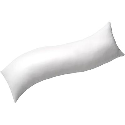 Billerbeck Polštář pro spaní na boku Sinus pro těhotenství v bílé barvě 30 x 130 cm kojící polštář Billerbeck Polštář pro spaní na boku Sinus pro těhotenství v bílé barvě 30 x 130 cm kojící polštář