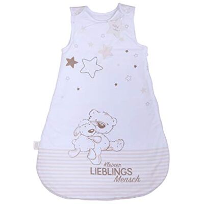 Herding Baby Best spací pytel, malý motiv oblíbeného člověka, 90 cm, boční zip po obvodu a patenty, bílý Herding Baby Best spací pytel, malý motiv oblíbeného člověka, 90 cm, boční zip po obvodu a patenty, bílý