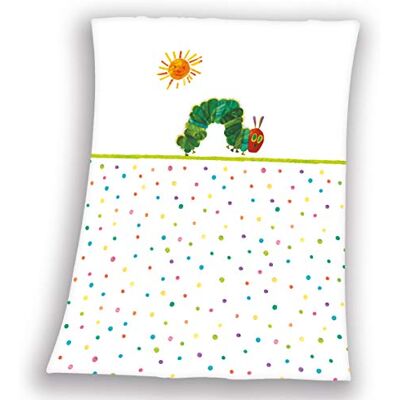 Herding Dětská deka, housenka, sedací plocha, 75 x 100 cm, měkký polyester, bílá Herding Dětská deka, housenka, sedací plocha, 75 x 100 cm, měkký polyester, bílá