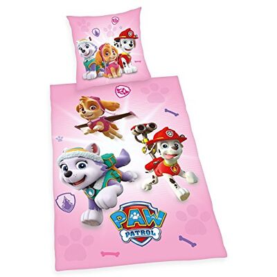 Herding PAW PATROL sada ložního prádla, oboustranný motiv, bavlna/renforcé, německá velikost, povlečení 135 x 200 cm, povlak na polštář 80 x 80 cm, růžový Herding PAW PATROL sada ložního prádla, oboustranný motiv, bavlna/renforcé, německá velikost, povlečení 135 x 200 cm, povlak na polštář 80 x 80 cm, růžový