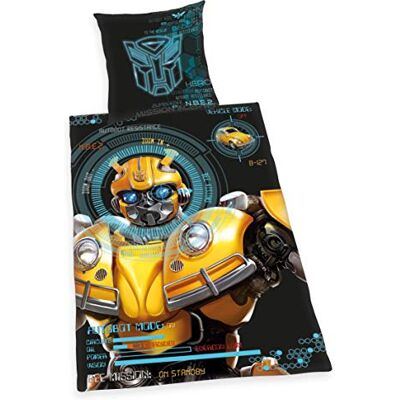 Herding Povlečení Transformers Bumblebee, povlak na polštář 80 x 80 cm, povlečení 135 x 200 cm, renforcé, s kvalitním zipem Herding Povlečení Transformers Bumblebee, povlak na polštář 80 x 80 cm, povlečení 135 x 200 cm, renforcé, s kvalitním zipem