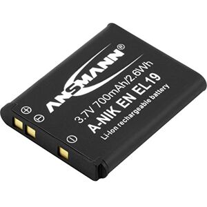 Ansmann Li-Ion akumulátor A-Nik EN EL 19 3 7 V / Typ 700 mAh / Výkonná baterie pro foto digitální fotoaparáty perfektní náhradní akumulátor pro Nikon Digicam a mnohé další Ansmann Li-Ion akumulátor A-Nik EN EL 19 3 7 V / Typ 700 mAh / Výkonná baterie pro foto digitální fotoaparáty perfektní náhradní akumulátor pro Nikon Digicam a mnohé další
