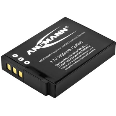 Ansmann Náhradní baterie pro fotoaparát A-Nik EN-EL12, 1050 mAh 3,7 V Ansmann Náhradní baterie pro fotoaparát A-Nik EN-EL12, 1050 mAh 3,7 V