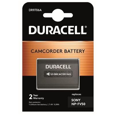 Duracell DR9706A Li-Ion kamkordér nahrazuje akumulátor pro NP-FV30 Duracell DR9706A Li-Ion kamkordér nahrazuje akumulátor pro NP-FV30