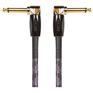 Boss BIC-3AA Studio Grade Instrument Cable, Patch/pedal cable—right-angle 1/4-inch connectors, 1 ft/30 cm length Boss BIC-3AA Studio Grade Instrument Cable, Patch/pedal cable—right-angle 1/4-inch connectors, 1 ft/30 cm length