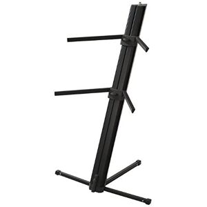Adam Hall Stands SKS 22 XB Keyboardständer 2-Fach, Auflagen stufenlos verstellbar bis zu 110cm, einklappbar, schwarz Adam Hall Stands SKS 22 XB Keyboardständer 2-Fach, Auflagen stufenlos verstellbar bis zu 110cm, einklappbar, schwarz