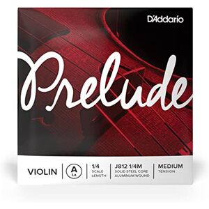 D'Addario Geigensaiten Prelude Violin Strings J812 1/4M 1/4 Scale, Medium Tension Single A String D'Addario Geigensaiten Prelude Violin Strings J812 1/4M 1/4 Scale, Medium Tension Single A String
