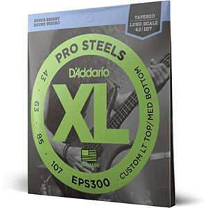 D'Addario E Bass kytarové struny struny E Bass struny basové kytary E basové struny struny basové kytary EPS300 Pro Steels Long Scale sada strun (interval od 043 do 107 palců) D'Addario E Bass kytarové struny struny E Bass struny basové kytary E basové struny struny basové kytary EPS300 Pro Steels Long Scale sada strun (interval od 043 do 107 palců)
