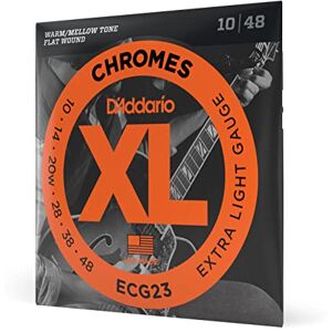 D'Addario E kytarové struny kytarové struny E kytara struny Flatwound elektrická kytara nejoblíbenější značka struny na celém světě ECG23 chromy ušlechtilá ocel extra světlo (10–48) D'Addario E kytarové struny kytarové struny E kytara struny Flatwound elektrická kytara nejoblíbenější značka struny na celém světě ECG23 chromy ušlechtilá ocel extra světlo (10–48)