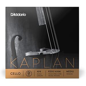 D'Addario Cello struny Kaplan – jednotlivé struny D – KS512 4/4M – celostruny – 4/4 stupnice, střední napětí D'Addario Cello struny Kaplan – jednotlivé struny D – KS512 4/4M – celostruny – 4/4 stupnice, střední napětí
