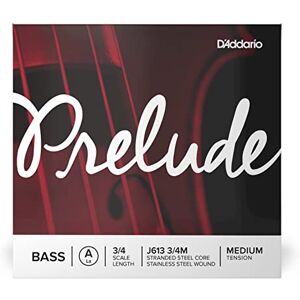 D'Addario J613-3/4M Stainless Steel Prelude Kontrabass Einzelsaite 'A' Kohlefaserstahl/Nickel 3/4 Medium D'Addario J613-3/4M Stainless Steel Prelude Kontrabass Einzelsaite 'A' Kohlefaserstahl/Nickel 3/4 Medium