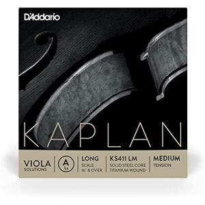 D'Addario Kaplan Solutions Viola-Saite Einzelsaite A KS411 LM Violasaiten Lange Skala, Mittlere Spannung D'Addario Kaplan Solutions Viola-Saite Einzelsaite A KS411 LM Violasaiten Lange Skala, Mittlere Spannung