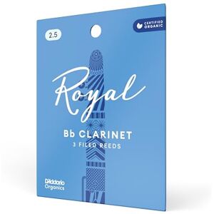 D'Addario Royal listy pro BB klarinet tloušťka 2,5 (3 kusy) D'Addario Royal listy pro BB klarinet tloušťka 2,5 (3 kusy)