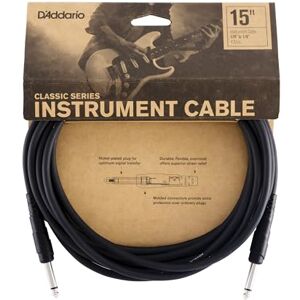 D'Addario Planet Waves kytarový kabel kabel pro nástroje Classic Series 1/4 palce zástrčka na 1/4palcovou zástrčku 4. 572 počítadla 1 balení D'Addario Planet Waves kytarový kabel kabel pro nástroje Classic Series 1/4 palce zástrčka na 1/4palcovou zástrčku 4. 572 počítadla 1 balení
