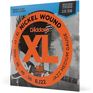 D'Addario EJ22 Nickel Wound E-kytarové struny, Jazz Medium, 13-56 D'Addario EJ22 Nickel Wound E-kytarové struny, Jazz Medium, 13-56