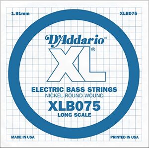 D'Addario XLB075 jednotlivé struny (velikost: XL) nikl Wound 075 Long Scale D'Addario XLB075 jednotlivé struny (velikost: XL) nikl Wound 075 Long Scale