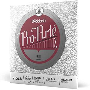 D'Addario J58-LM Pro Arte Viola Saitensatz Perlon/Aluminium Long Medium D'Addario J58-LM Pro Arte Viola Saitensatz Perlon/Aluminium Long Medium