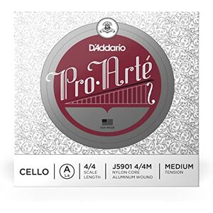 D'Addario J5901-4/4M Pro Arte Cello Einzelsaite 'A' Aluminium 4/4 Medium D'Addario J5901-4/4M Pro Arte Cello Einzelsaite 'A' Aluminium 4/4 Medium