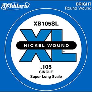 D'Addario Jednotlivý struna XB105SL pro basovou kytaru, přepínání s niklem, Super Long Scale, .105 D'Addario Jednotlivý struna XB105SL pro basovou kytaru, přepínání s niklem, Super Long Scale, .105
