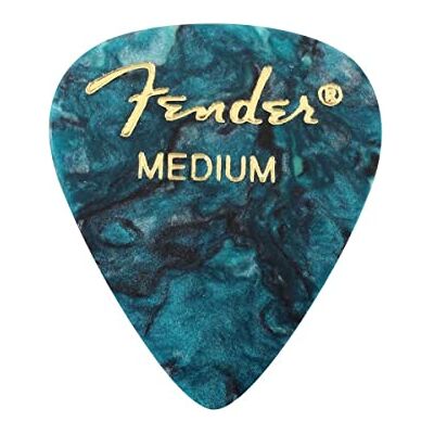 Fender 351 Shape Premium trsátka (12 kusů) pro elektrickou kytaru, akustickou kytaru, mandolínu a basovou basovou střední, oceánovou tyrkysovou kytaru Fender 351 Shape Premium trsátka (12 kusů) pro elektrickou kytaru, akustickou kytaru, mandolínu a basovou basovou střední, oceánovou tyrkysovou kytaru