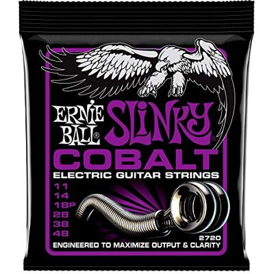 Ernie Ball Power Slinky Cobalt elektrické kytarové struny, tloušťka 11–48 Ernie Ball Power Slinky Cobalt elektrické kytarové struny, tloušťka 11–48