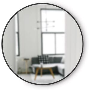 Umbra Zdvih kulaté nástěnné zrcadlo s gumovým rámem, moderní styl pro koupelny, vstupní prostory, obývací pokoj a více, 94 cm, černé Umbra Zdvih kulaté nástěnné zrcadlo s gumovým rámem, moderní styl pro koupelny, vstupní prostory, obývací pokoj a více, 94 cm, černé