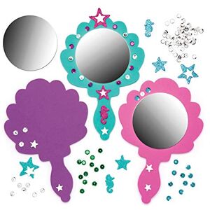 Baker Ross Spiegel-Bastelsets Meerjungfrau Dekorieren Sie Ihren eigenen handgefertigten Moosgummi Meerjungfrauenspiegel (4er-Pack) Baker Ross Spiegel-Bastelsets Meerjungfrau Dekorieren Sie Ihren eigenen handgefertigten Moosgummi Meerjungfrauenspiegel (4er-Pack)