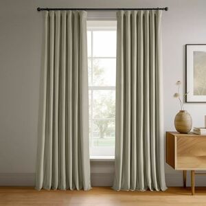HPD Half Price Drapes Signature zatemňovací závěsy ze sametu, pro obývací pokoj, délka 213 cm, 1 panel, kapsa na tyč, izolované zatemňovací závěsy do ložnice, okenní závěsy, 127 x 213 HPD Half Price Drapes Signature zatemňovací závěsy ze sametu, pro obývací pokoj, délka 213 cm, 1 panel, kapsa na tyč, izolované zatemňovací závěsy do ložnice, okenní závěsy, 127 x 213