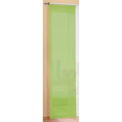 Gardinenbox Plošný závěs, posuvná záclona, transparentní, jednobarevné, s příslušenstvím, 85589, Jablkově zelená, 245 x 60 cm Gardinenbox Plošný závěs, posuvná záclona, transparentní, jednobarevné, s příslušenstvím, 85589, Jablkově zelená, 245 x 60 cm