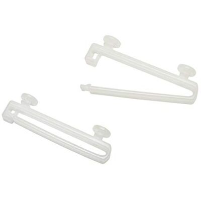 Gardinia Posuvné smyčky, šířka běžeckého kanálu 6 mm, plast, bílý, 10 kusů Gardinia Posuvné smyčky, šířka běžeckého kanálu 6 mm, plast, bílý, 10 kusů