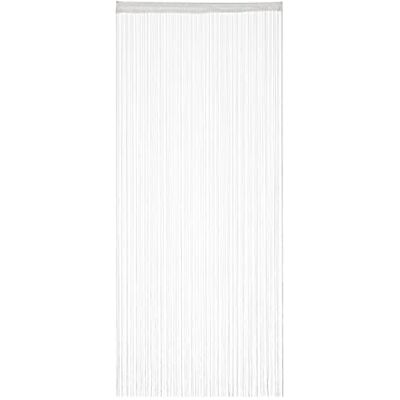 Relaxdays Nitkový závěs bílý, lze zkrátit, s tunýlkem, pro dveře a okna, lze prát, záclona, 90 x 245 cm, bílý Relaxdays Nitkový závěs bílý, lze zkrátit, s tunýlkem, pro dveře a okna, lze prát, záclona, 90 x 245 cm, bílý