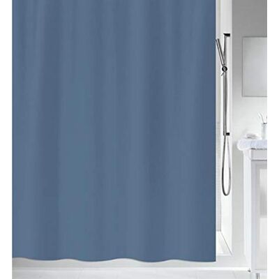 Spirella colección, Cortina de ducha Textil 240 x 200, 100%, Azul plíseň sprchový závěs antibakteriální, pratelný, vodotěsný-polyester, "Primo " 240 x 200 cm modrá, modrá Spirella colección, Cortina de ducha Textil 240 x 200, 100%, Azul plíseň sprchový závěs antibakteriální, pratelný, vodotěsný-polyester, "Primo " 240 x 200 cm modrá, modrá