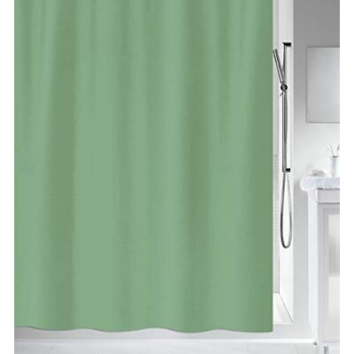 Spirella Anti-Schimmel Duschvorhang Anti-Bakteriell, waschbar, wasserdicht Polyester, „Primo “ 180x180cm Grün Spirella Anti-Schimmel Duschvorhang Anti-Bakteriell, waschbar, wasserdicht Polyester, „Primo “ 180x180cm Grün