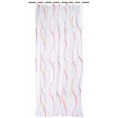 Home Fashion 48107-807 poutková šála potištěná, 245 x 140 cm, voál, červená Home Fashion 48107-807 poutková šála potištěná, 245 x 140 cm, voál, červená