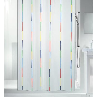 Spirella Anti-Schimmel sprchový závěs Dario Anti-Bakteriell, pratelný, vodotěsný polyester 180x200cm pestrý bílý Spirella Anti-Schimmel sprchový závěs Dario Anti-Bakteriell, pratelný, vodotěsný polyester 180x200cm pestrý bílý