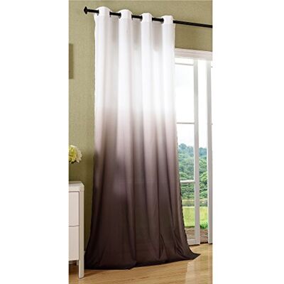 Gardinenbox Šála, neprůhledný závěs, oka, záclona, mikrosatén, barevný přechod z mikrovlákna, 1 kus 245 x 140, hnědá, 204252 Gardinenbox Šála, neprůhledný závěs, oka, záclona, mikrosatén, barevný přechod z mikrovlákna, 1 kus 245 x 140, hnědá, 204252