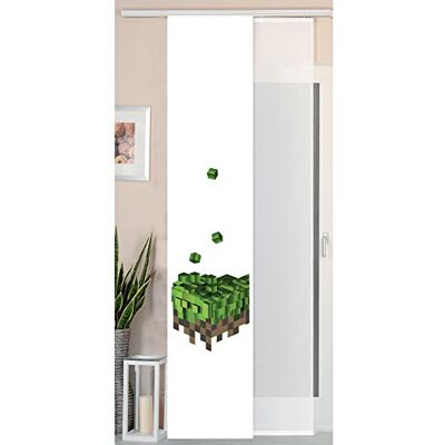 Gardinenbox 2dílná sada posuvných závěsů panelový závěs vzhled divokého hedvábí a voál panel, 245 x 45, pixelů, 80400 Gardinenbox 2dílná sada posuvných závěsů panelový závěs vzhled divokého hedvábí a voál panel, 245 x 45, pixelů, 80400
