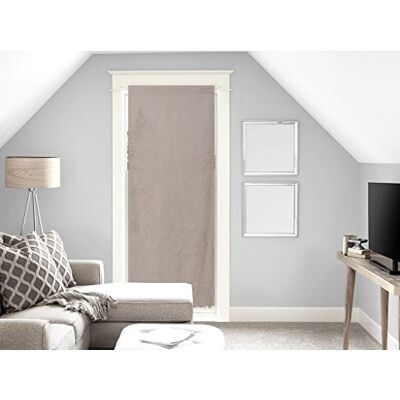 Soleil d'ocre Panama Voile-Gardine für Balkontür Taupe Baumwolle Ecru 70x200 cm Soleil d'ocre Panama Voile-Gardine für Balkontür Taupe Baumwolle Ecru 70x200 cm