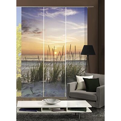 Home Fashion Posuvný závěs s digitálním potiskem sada 3 ks, látka, přírodní, 245 x 60 x 245 cm, 3 jednotky, (balení 3 ks) Home Fashion Posuvný závěs s digitálním potiskem sada 3 ks, látka, přírodní, 245 x 60 x 245 cm, 3 jednotky, (balení 3 ks)